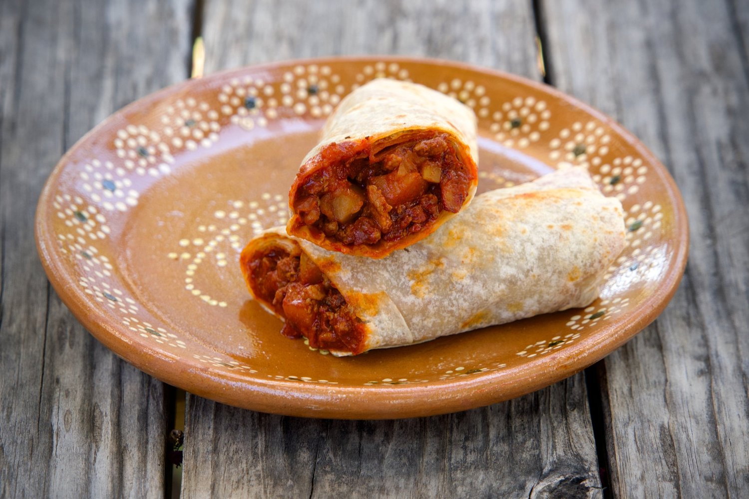 Chile Colorado burrito from Itaa’s Street Kitchen